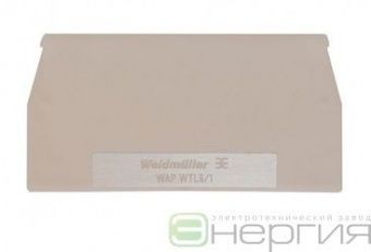 WEIDMULLER Пластина концевая WAP WTL6/1 (арт. 1068300000) в Сургуте фото